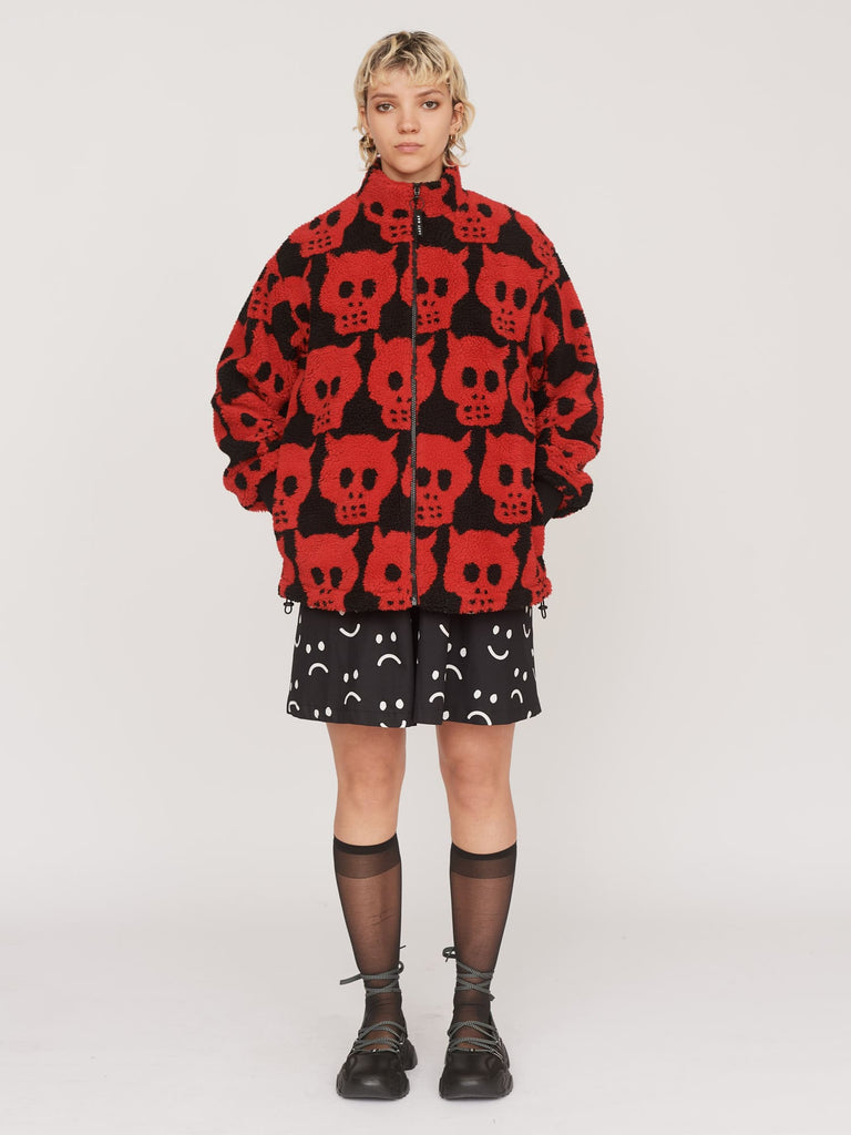 Devil Zip Through Fleece – Lazy Oaf