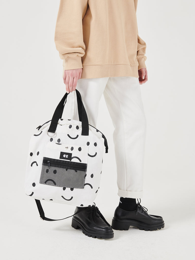 Lazy Oaf Logo Tape Tote Bag - pink