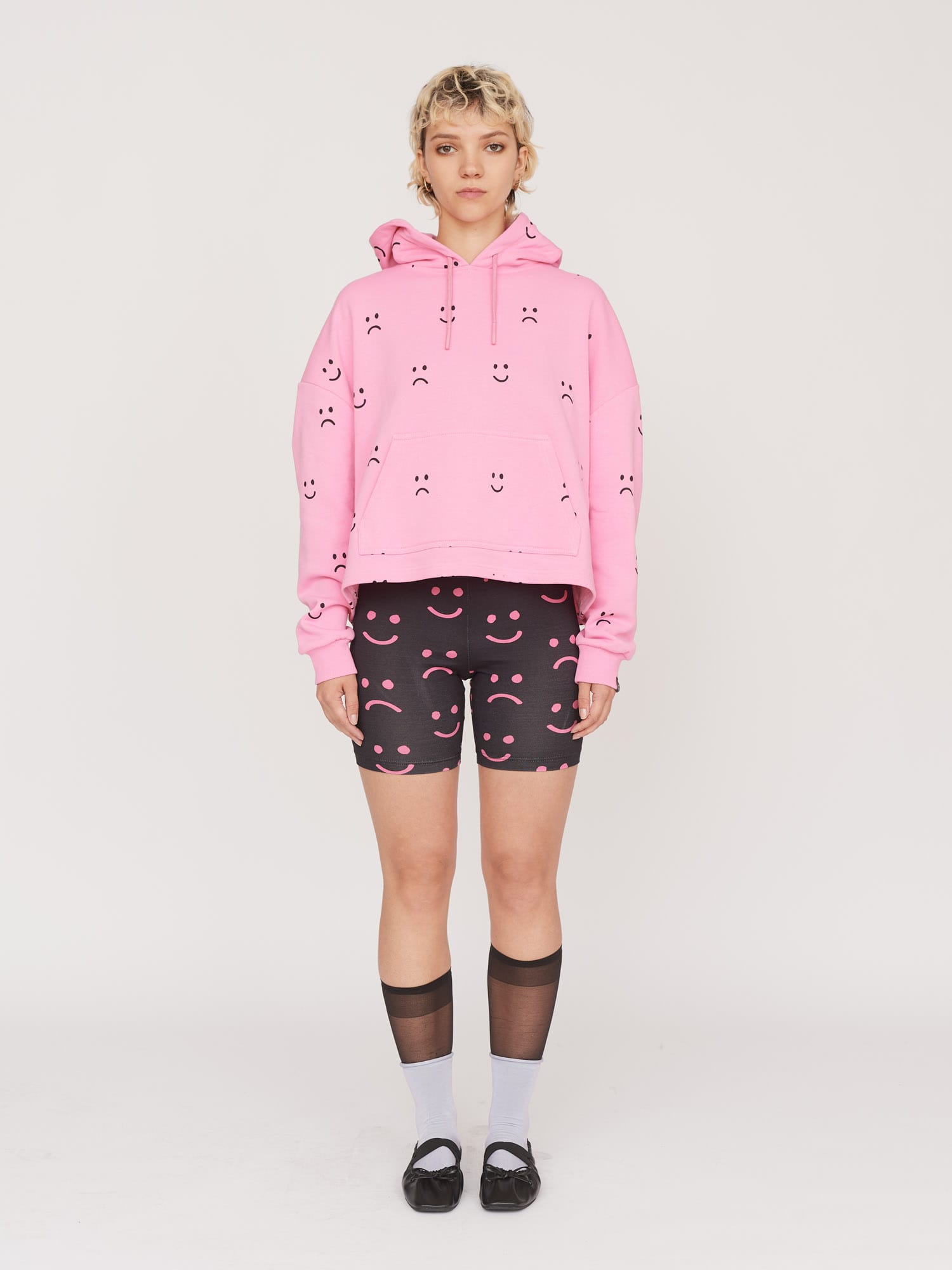 Lazy oaf sad hot sale face hoodie