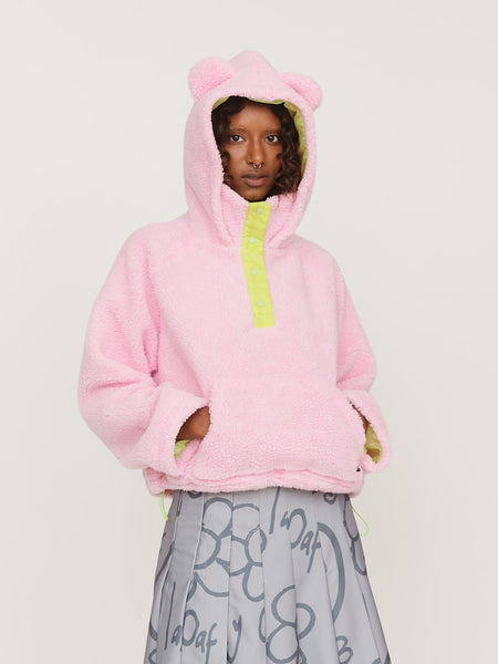 Pink Bear Fleece Lazy Oaf