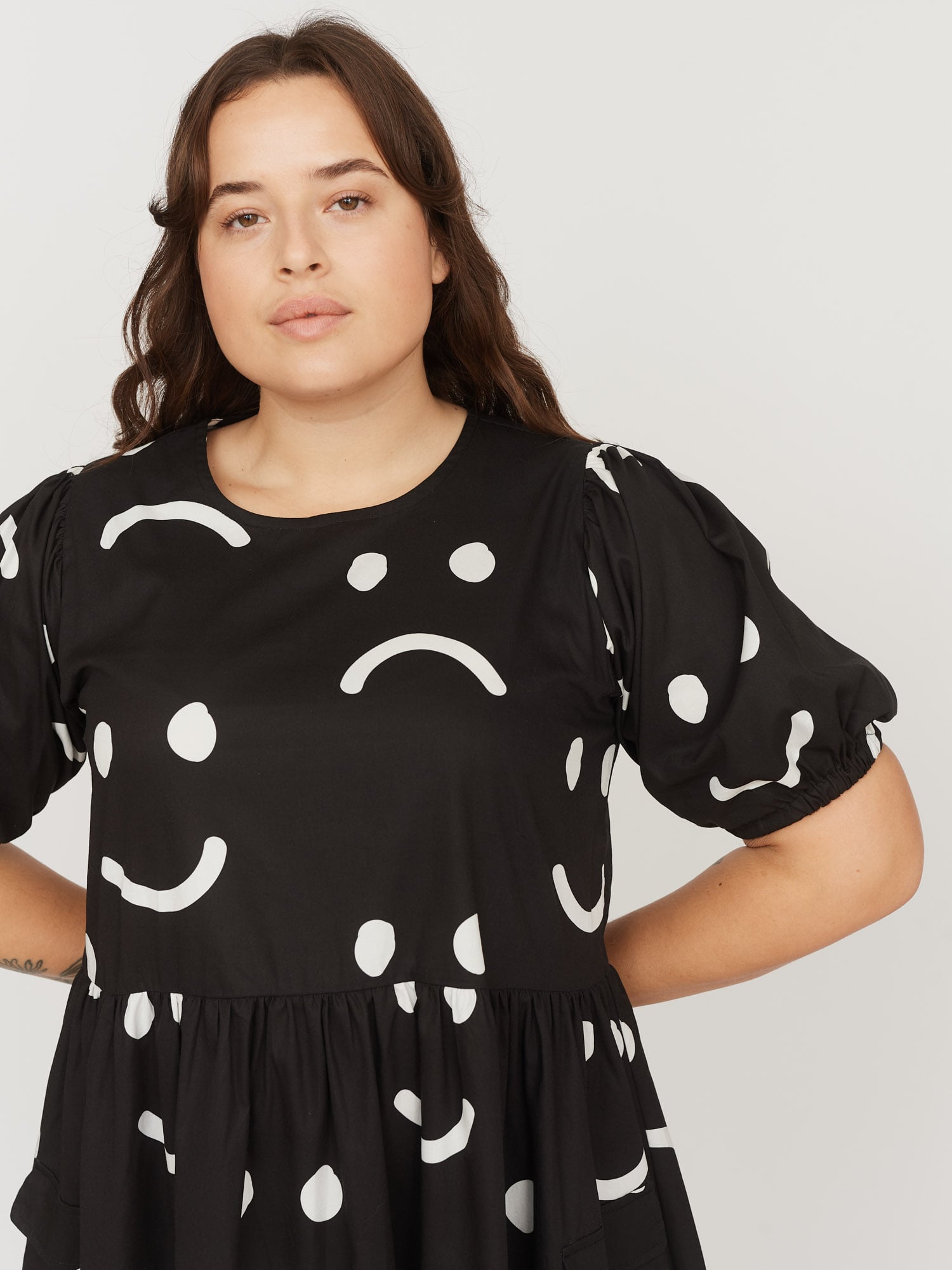 Lazy deals Oaf Puffy Sleeves Dress