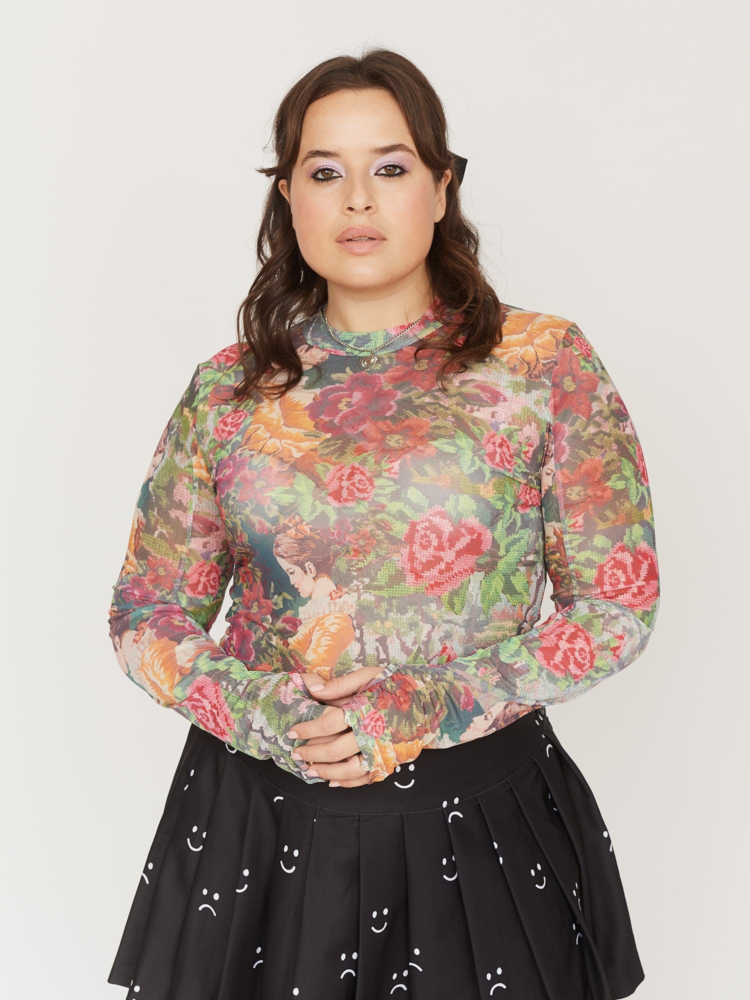 Tapestry Mesh Top