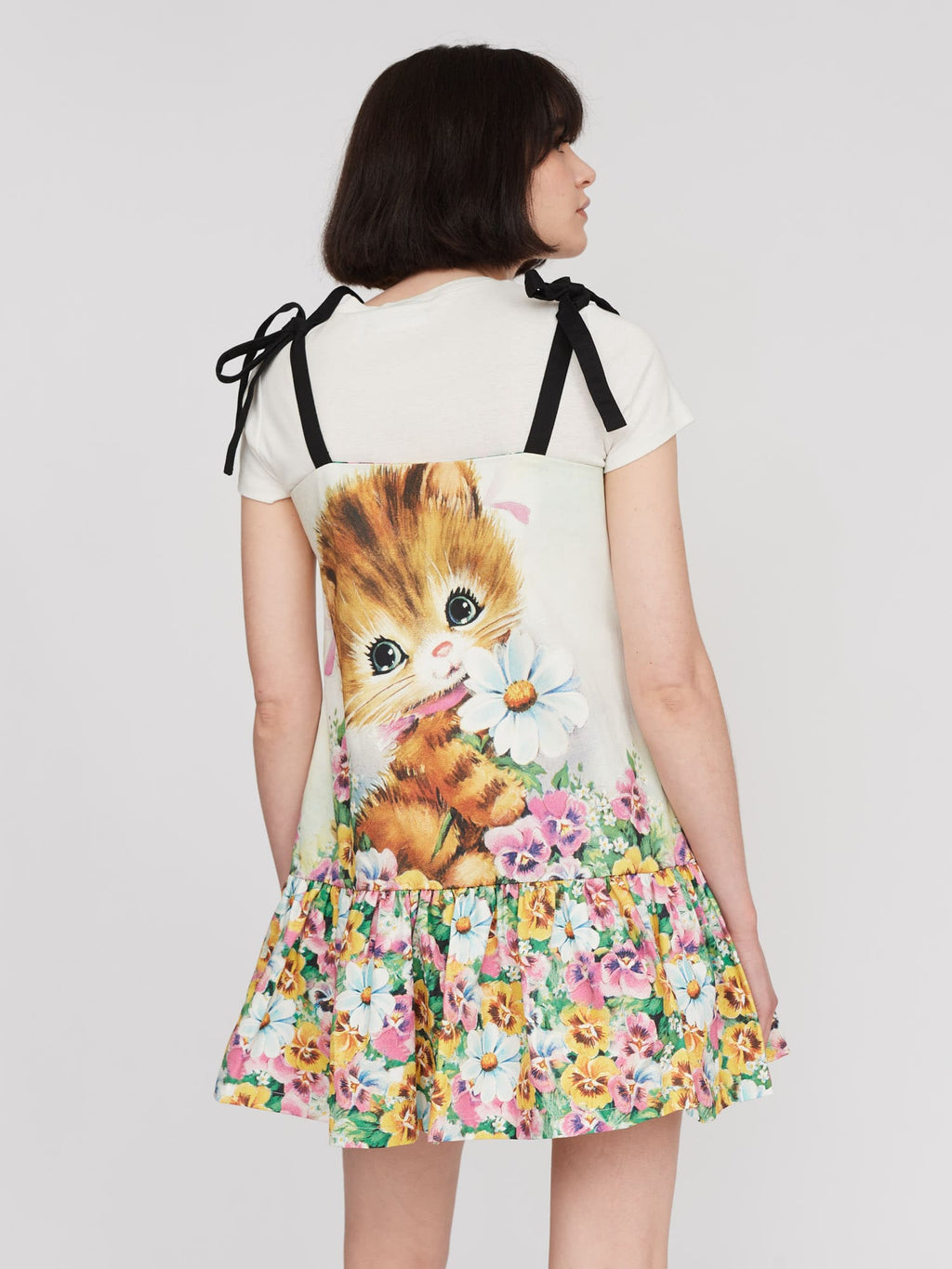 Picking Flowers Kitten Dress