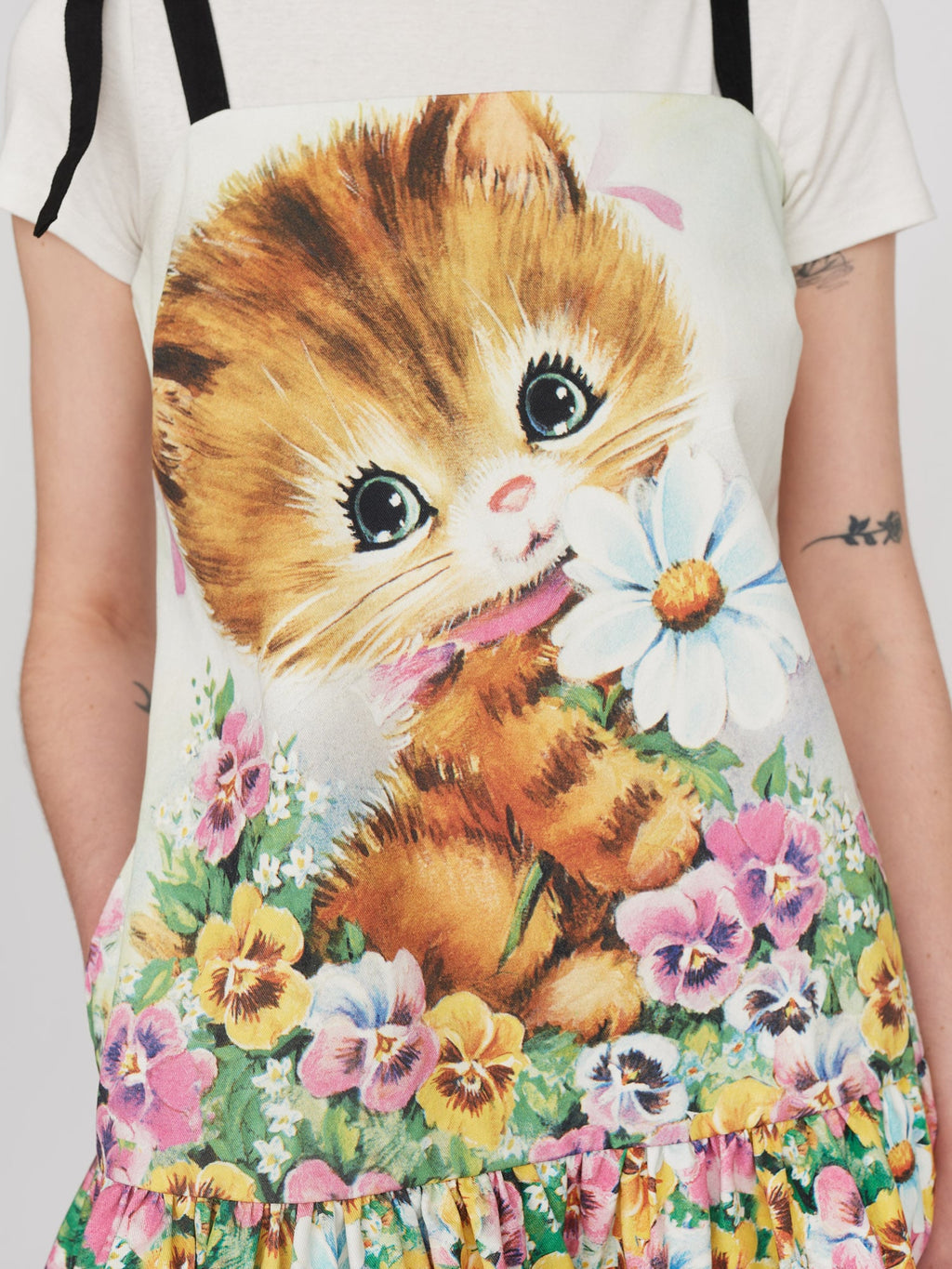 Picking Flowers Kitten Dress