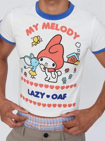 LO - My Melody Bow Sleeve Baby Tee