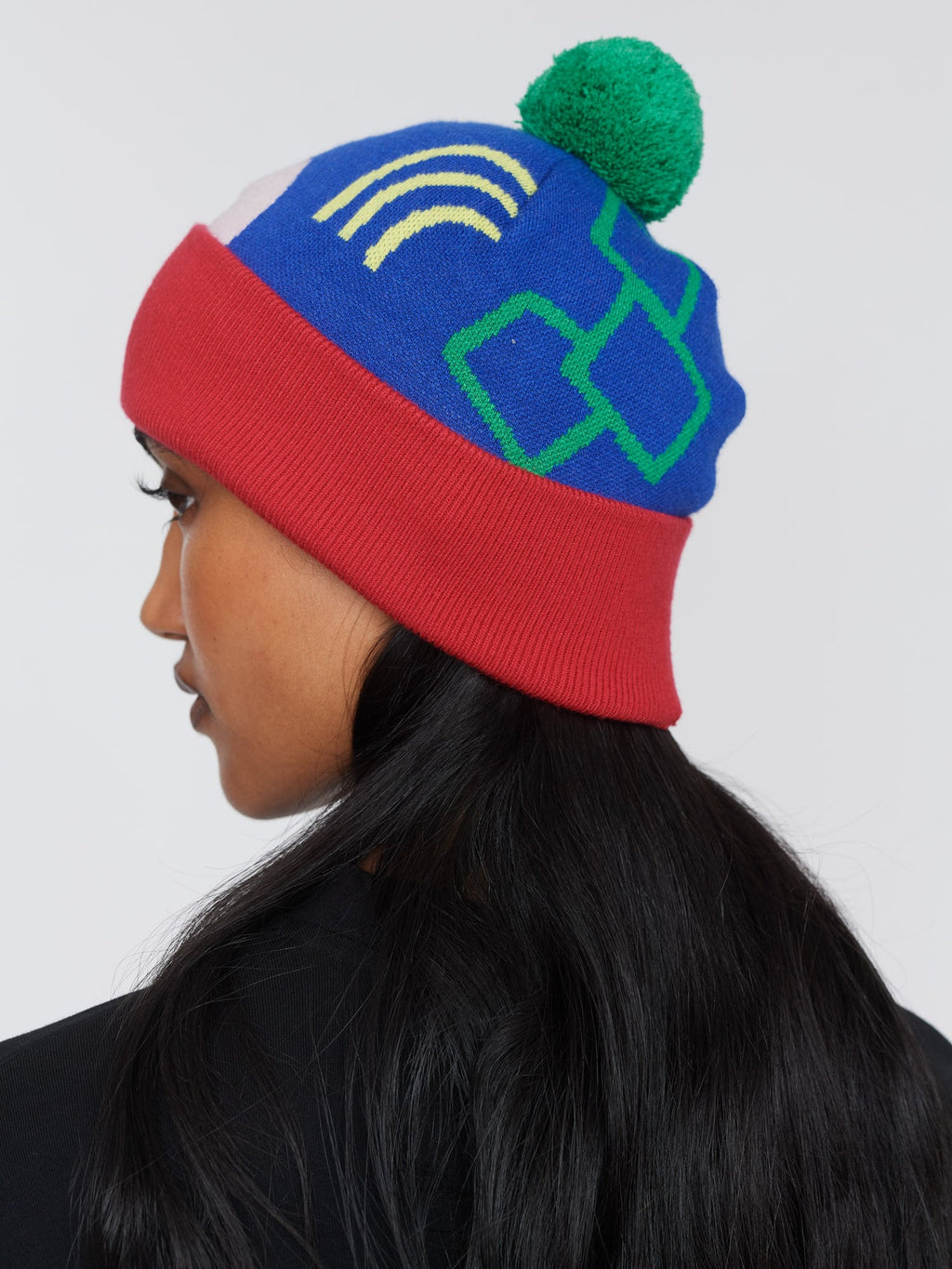 Art Block Knitted Beanie