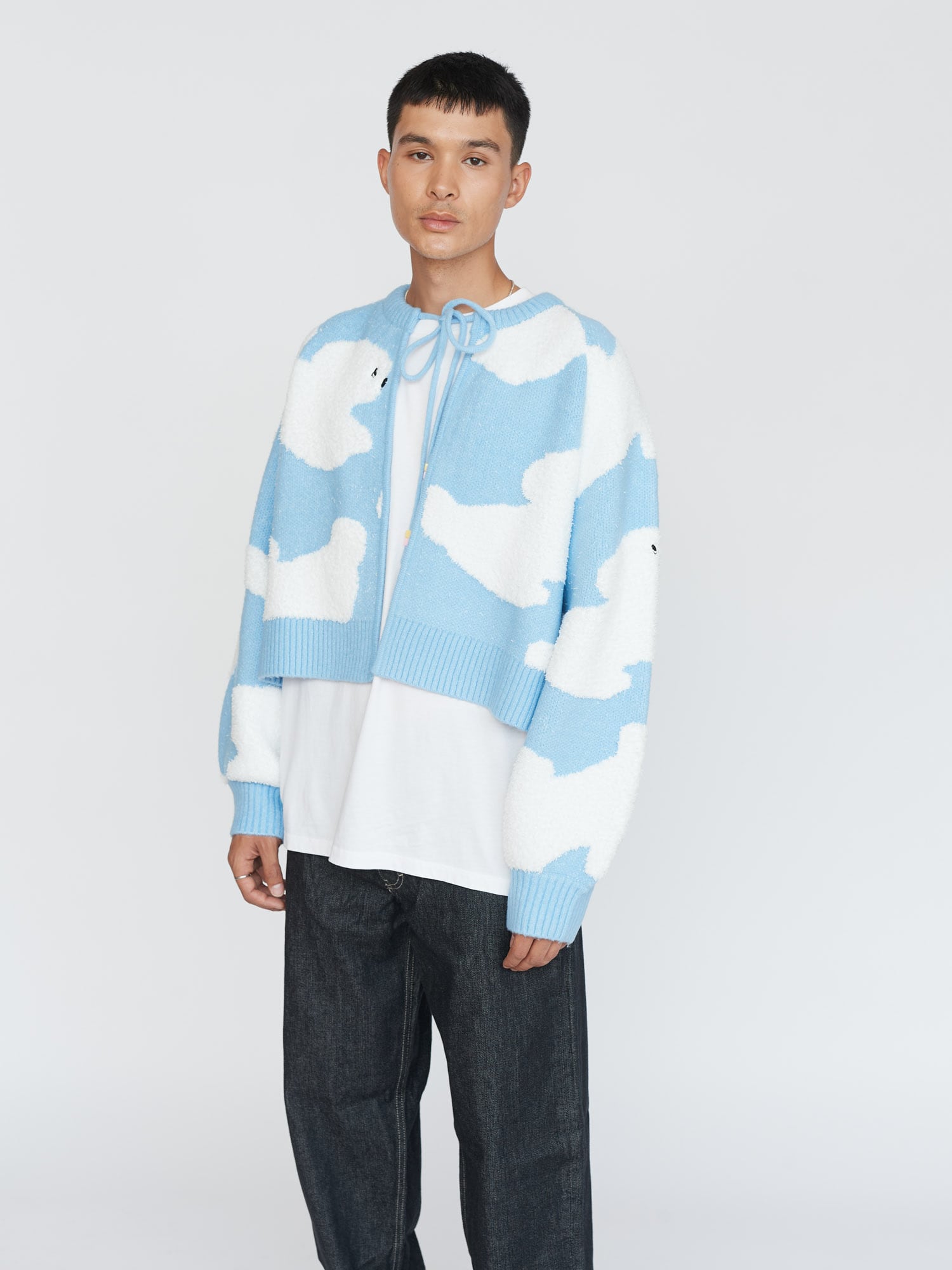 Floating Dog Cardigan Lazy Oaf