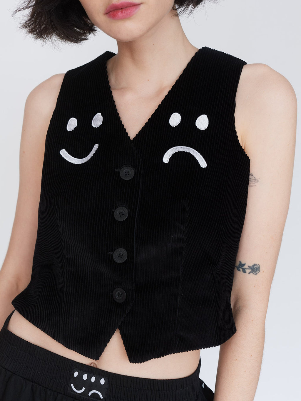 Happy Sad Cord Waistcoat