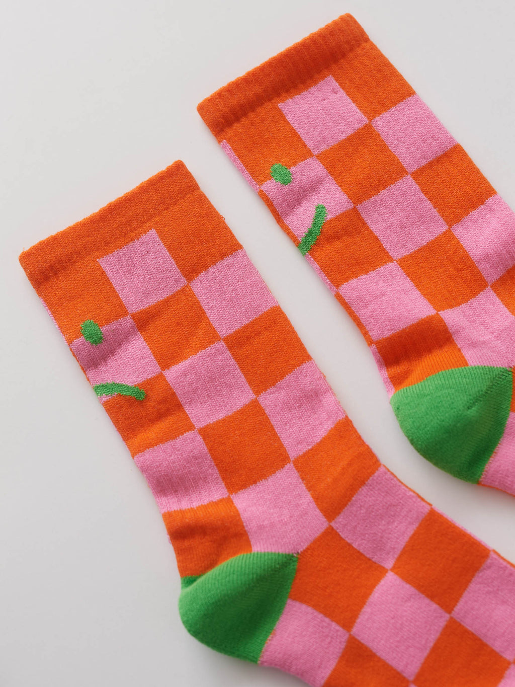 Checkerboard Happy Sad Socks