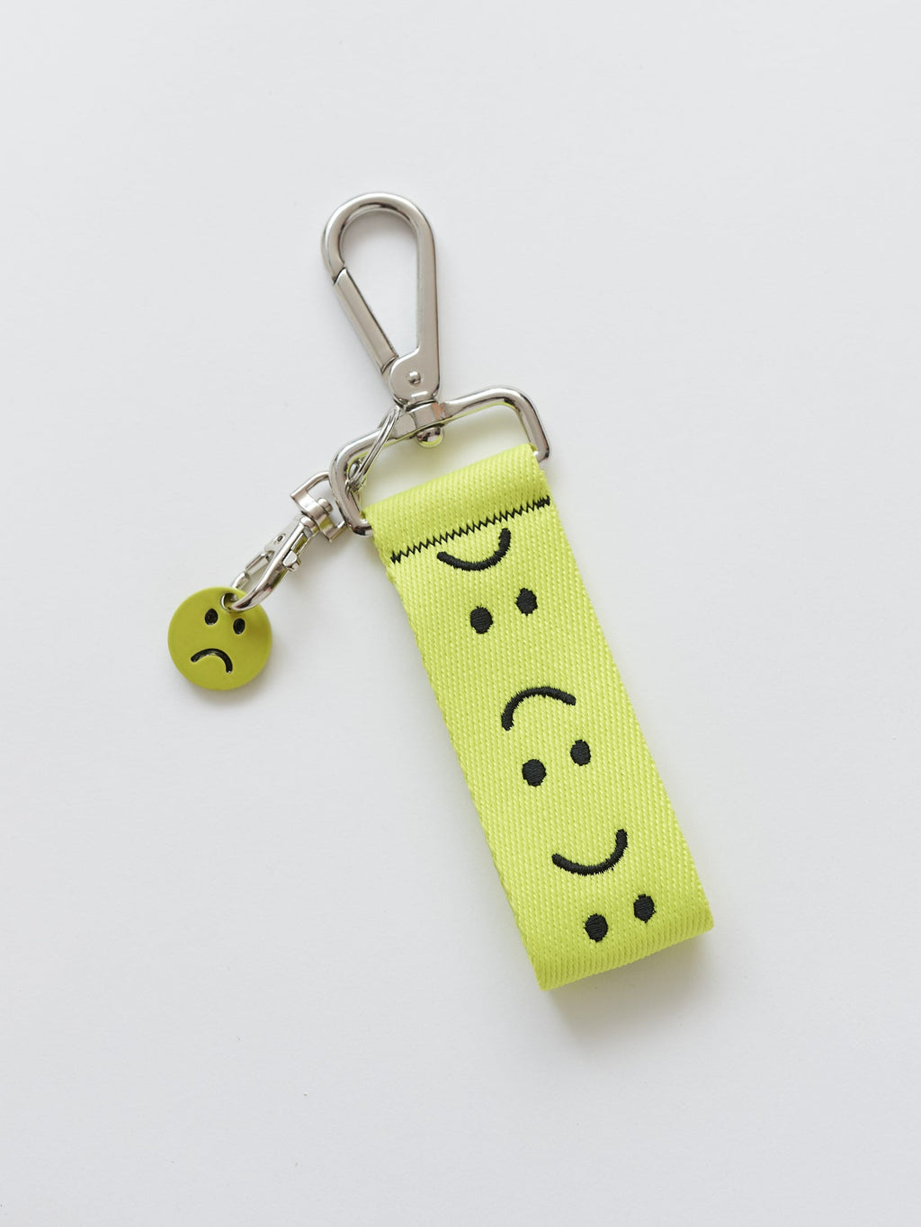 Happy Sad Keyring Neon