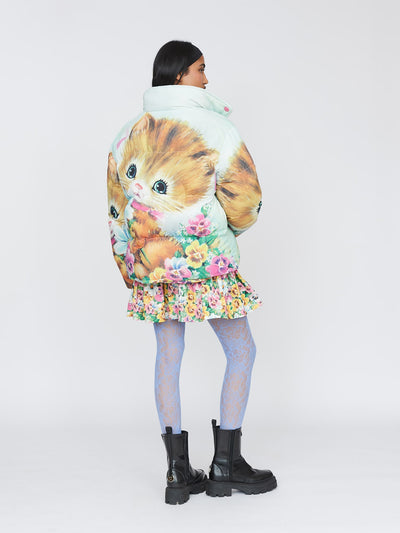 Picking Flowers Puffer Jacket