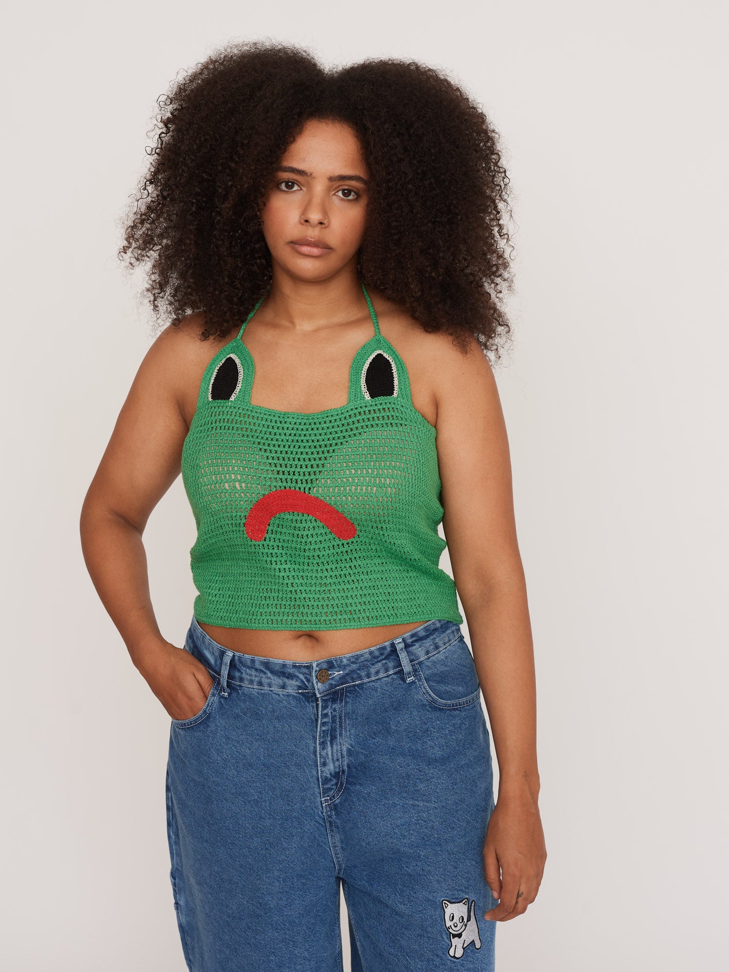 Froggy Open Knit Top – Lazy Oaf