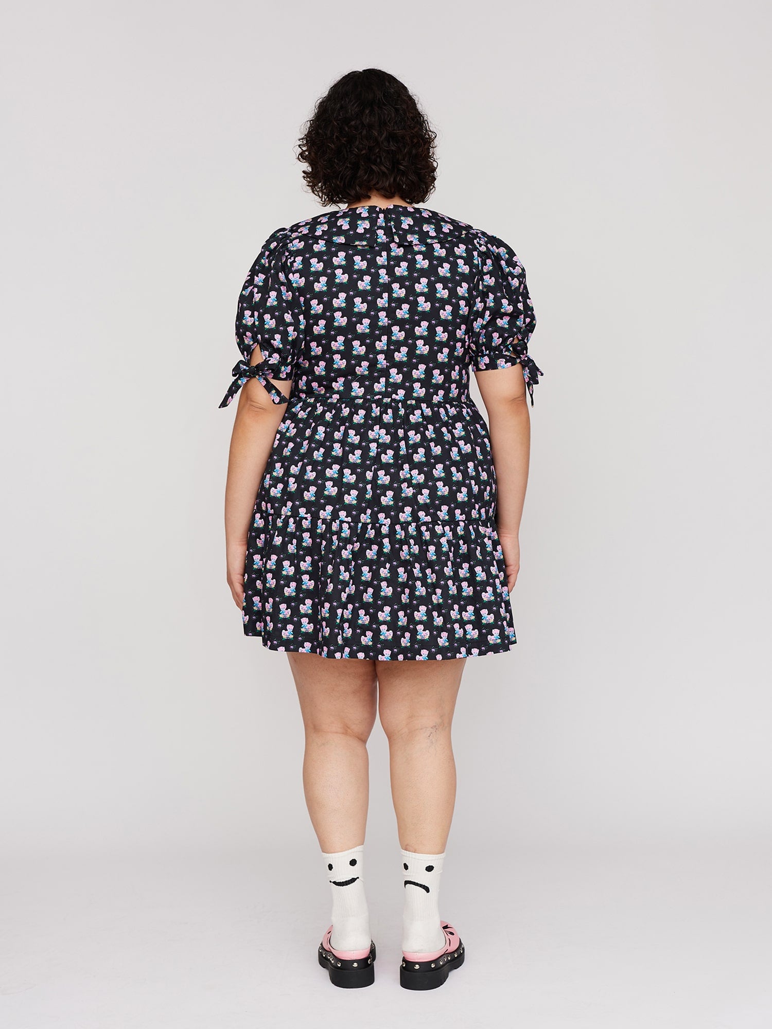 Charming Cat Smock Dress Lazy Oaf