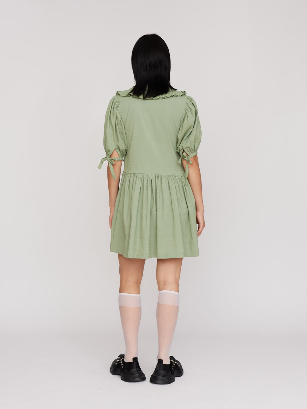 Frilly Smock Mini Dress