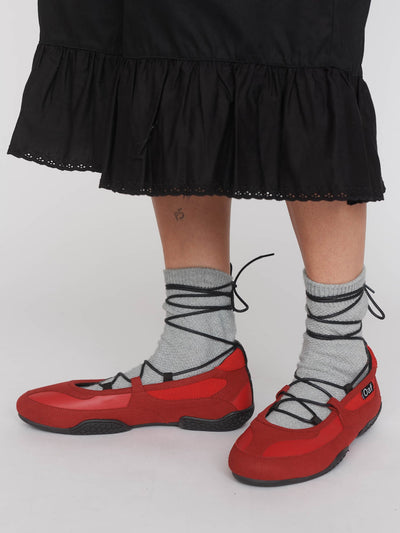 Red Slimbo Ballet Sneakers