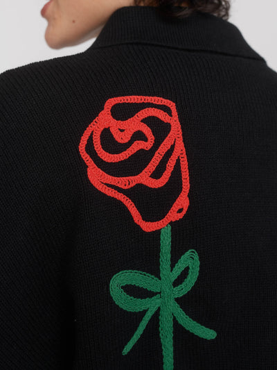 All Roses Zip Cardigan