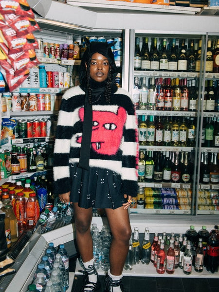 No Regrats Roll Neck Knitted Jumper Lazy Oaf