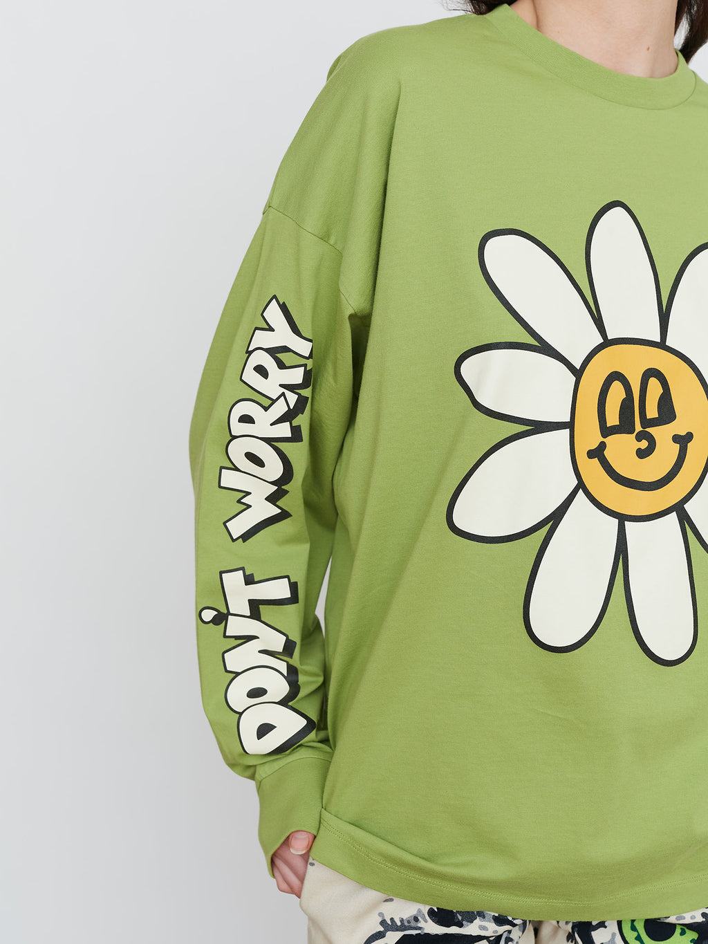 Lazy Oaf Happy Flower Long Sleeve T-Shirt