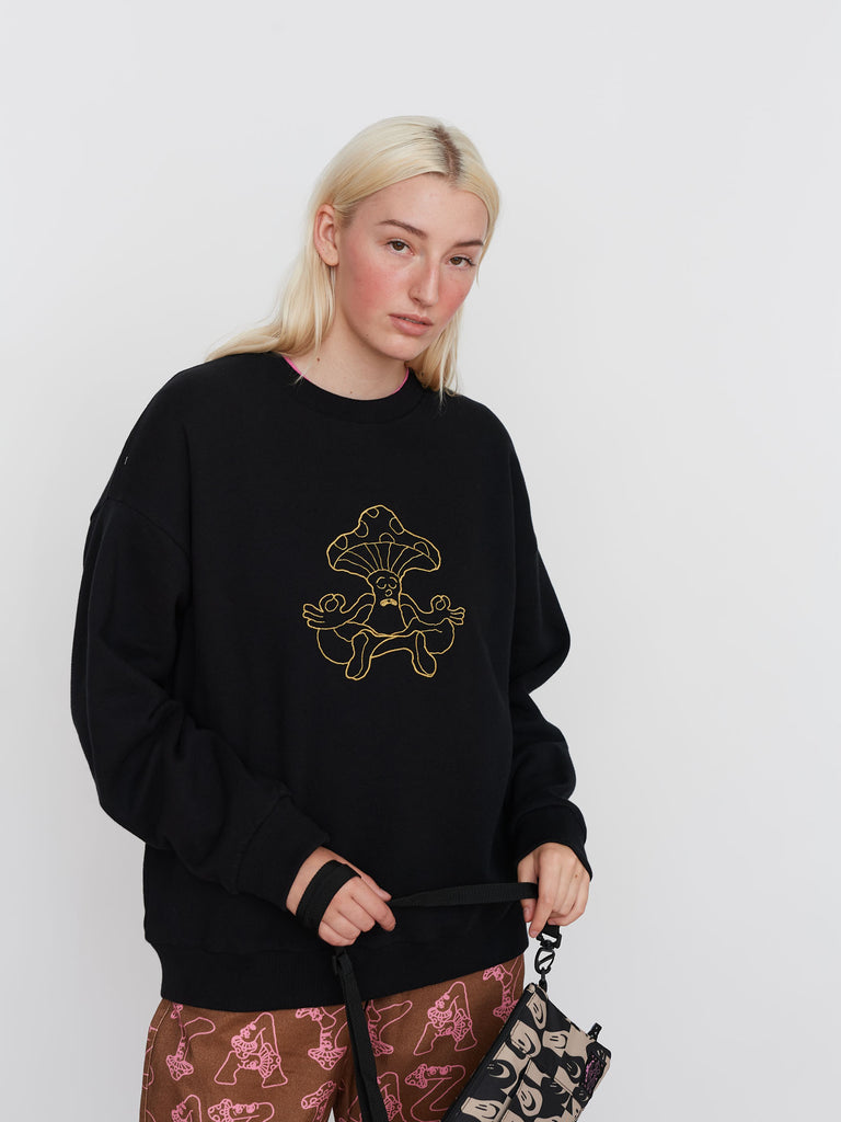 Lazy Mushroom Meditation Sweatshirt – Lazy Oaf