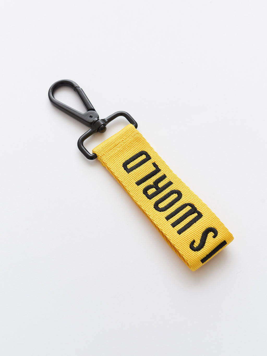 Yellow off white keychain