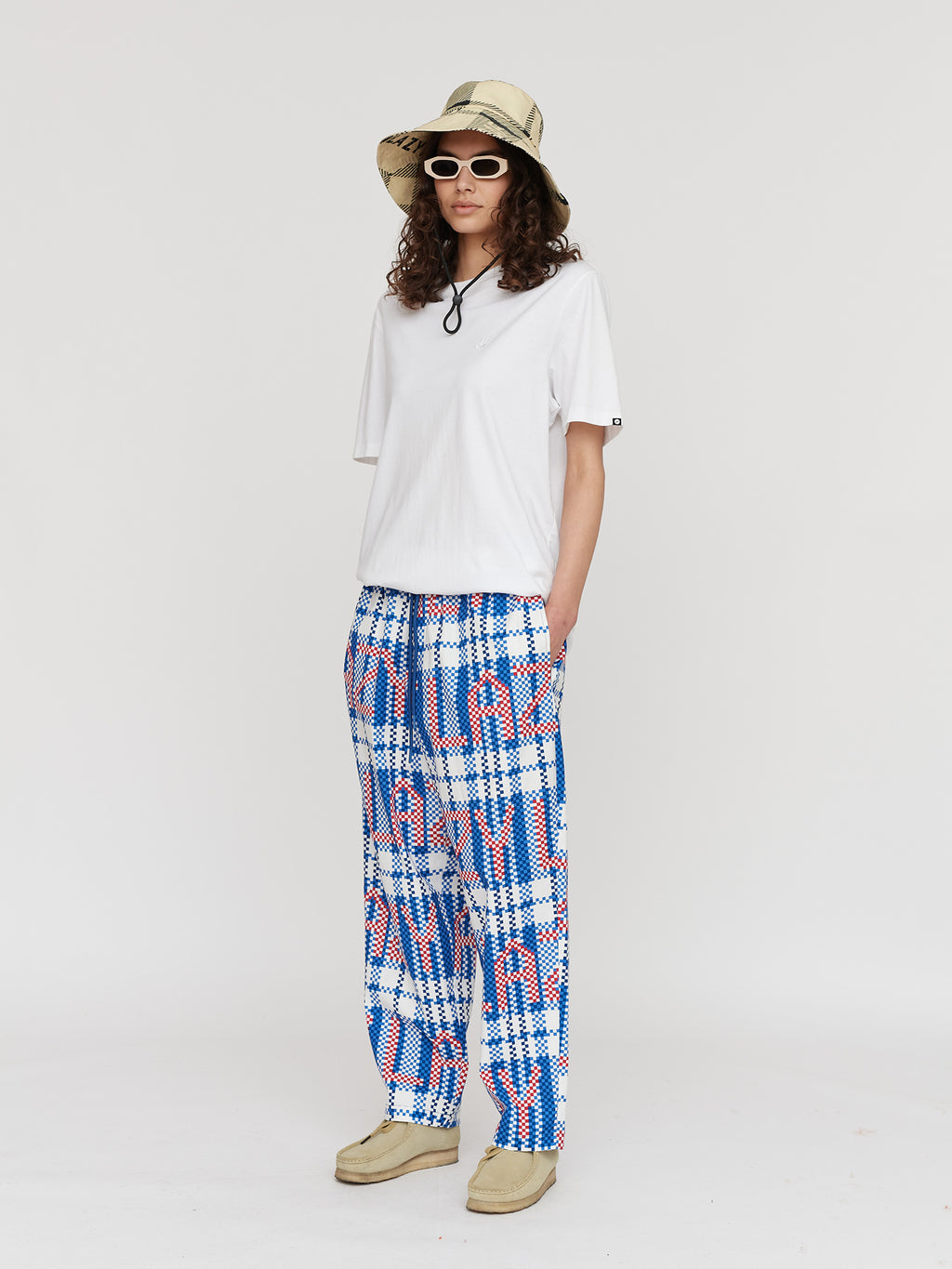 Checked Out Woven Trackpants