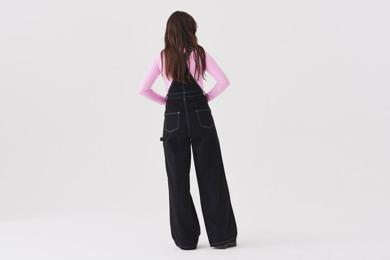 Lazy Oaf Big Black Dungarees