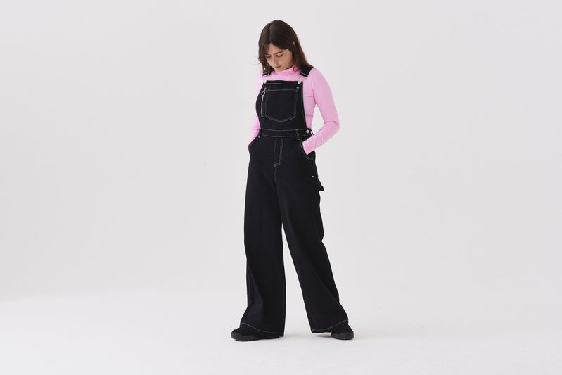 Lazy Oaf Big Black Dungarees