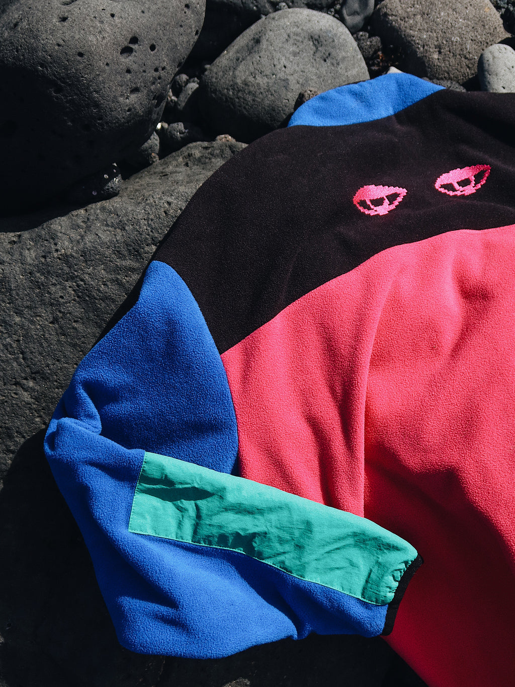 Lazy Oaf Watching Eyes Zip Up Fleece