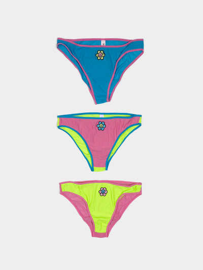 Lazy Oaf Fluro Flower Knicker Set