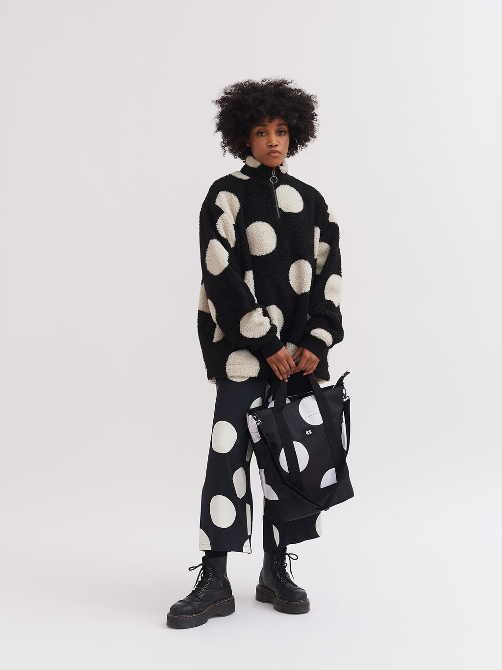 Lazy Oaf Giant Polka Wide Leg Trousers