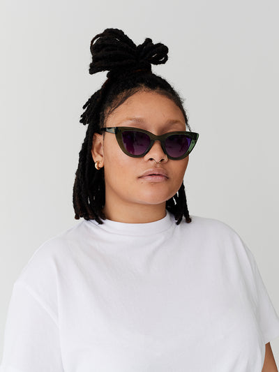 Lazy Oaf Green Dee Dee Sunglasses