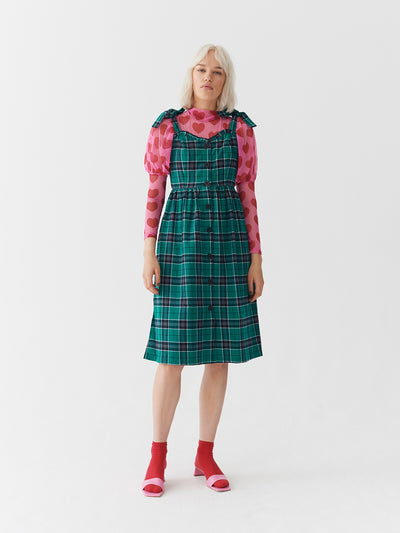 Lazy Oaf Green With Envy Midi Dress