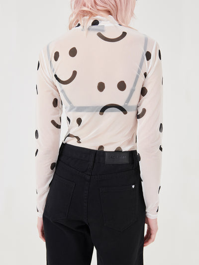 Lazy Oaf Happy Sad Sheer Top