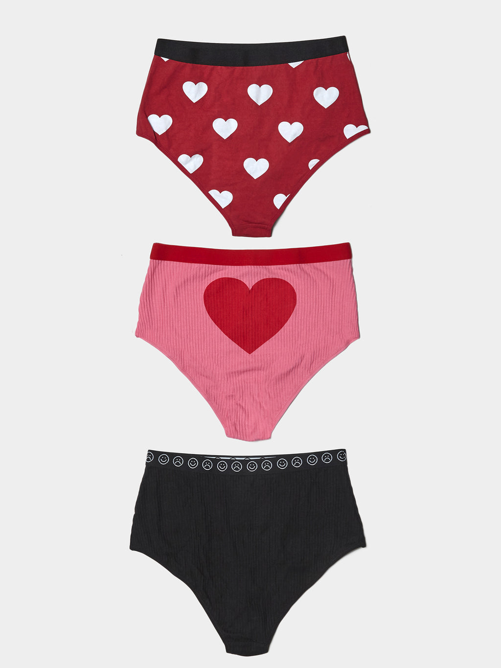 Lazy Oaf Hearts and Smiles Knicker Set