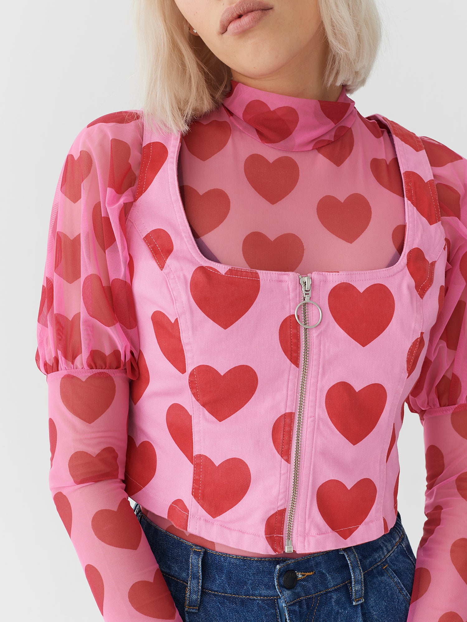 Lazy oaf heart sweater best sale