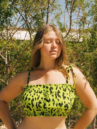 Lazy Oaf Limey Leopard Bikini Top