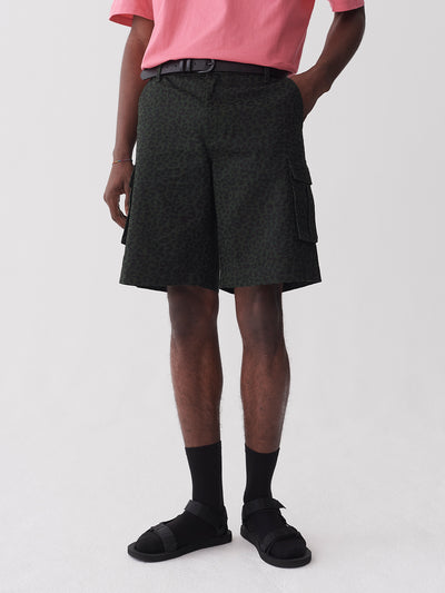 Lazy Oaf Khaki Leopard Shorts