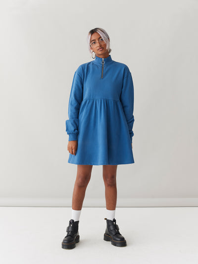 LO Sally Sweater Dress - Blue