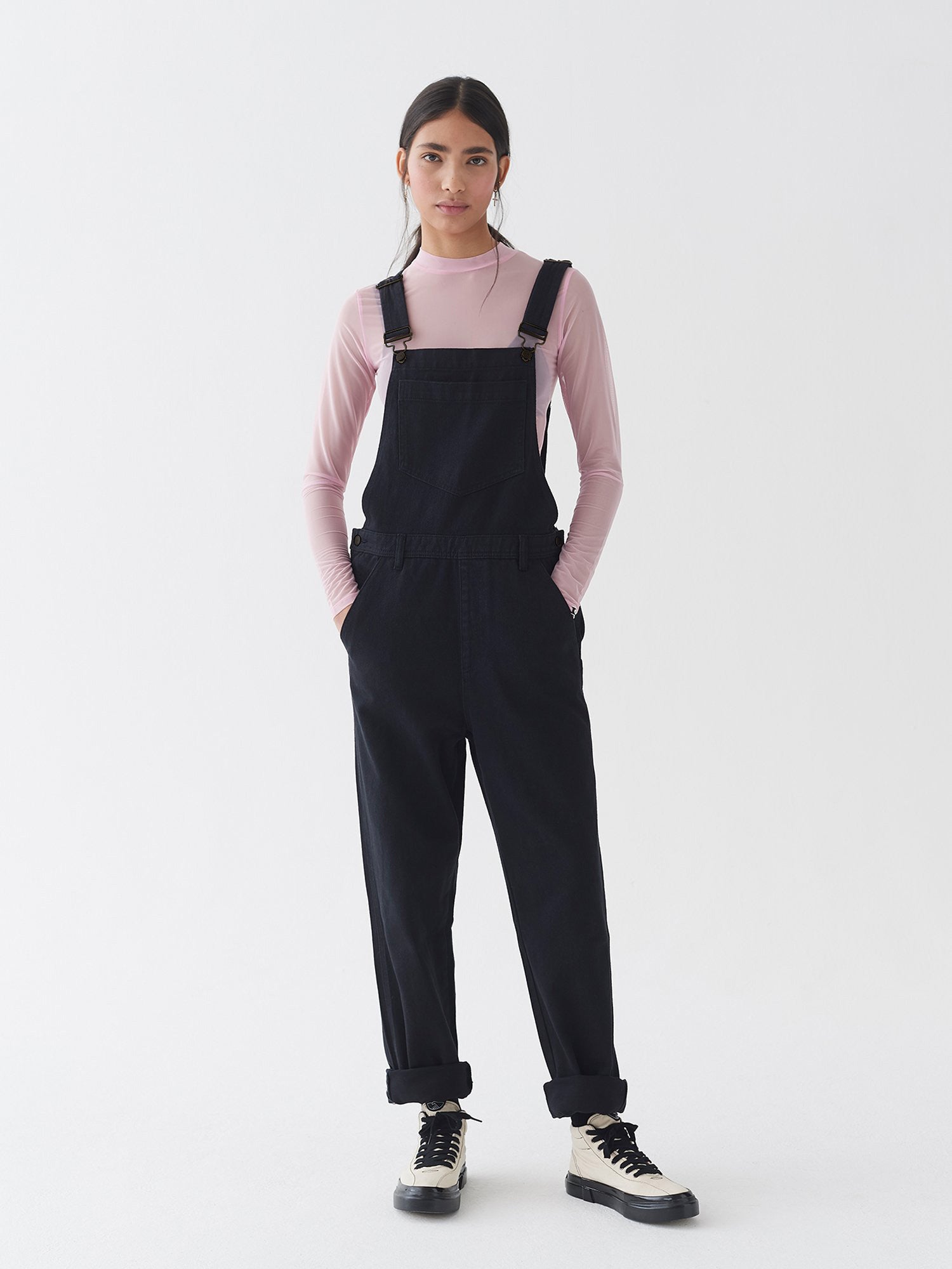 Ladies hot sale black dungarees