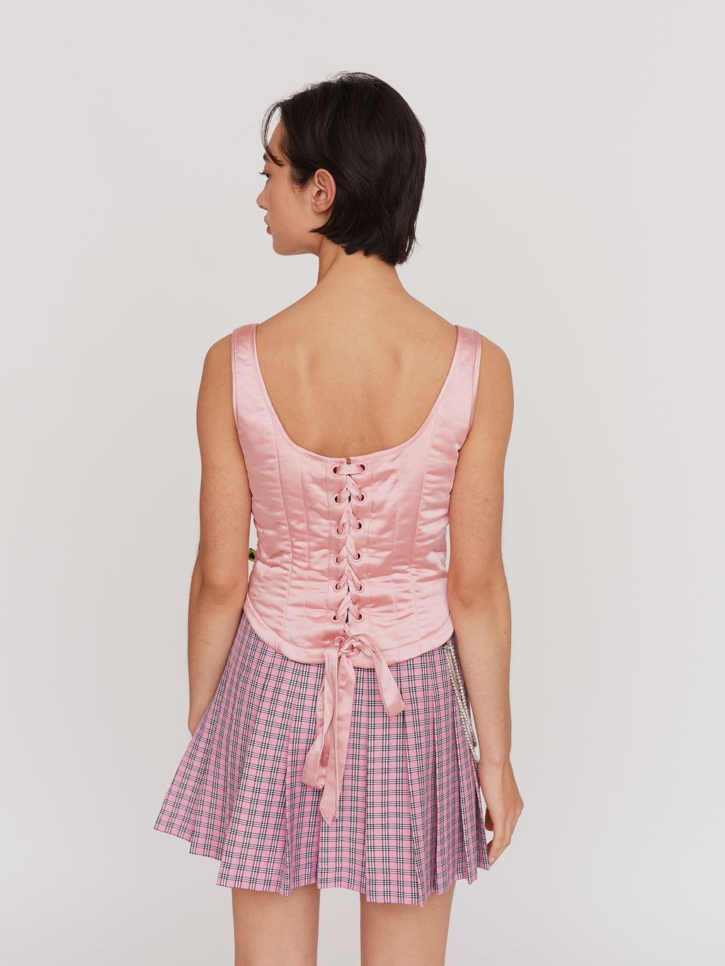 Quilted corset top
