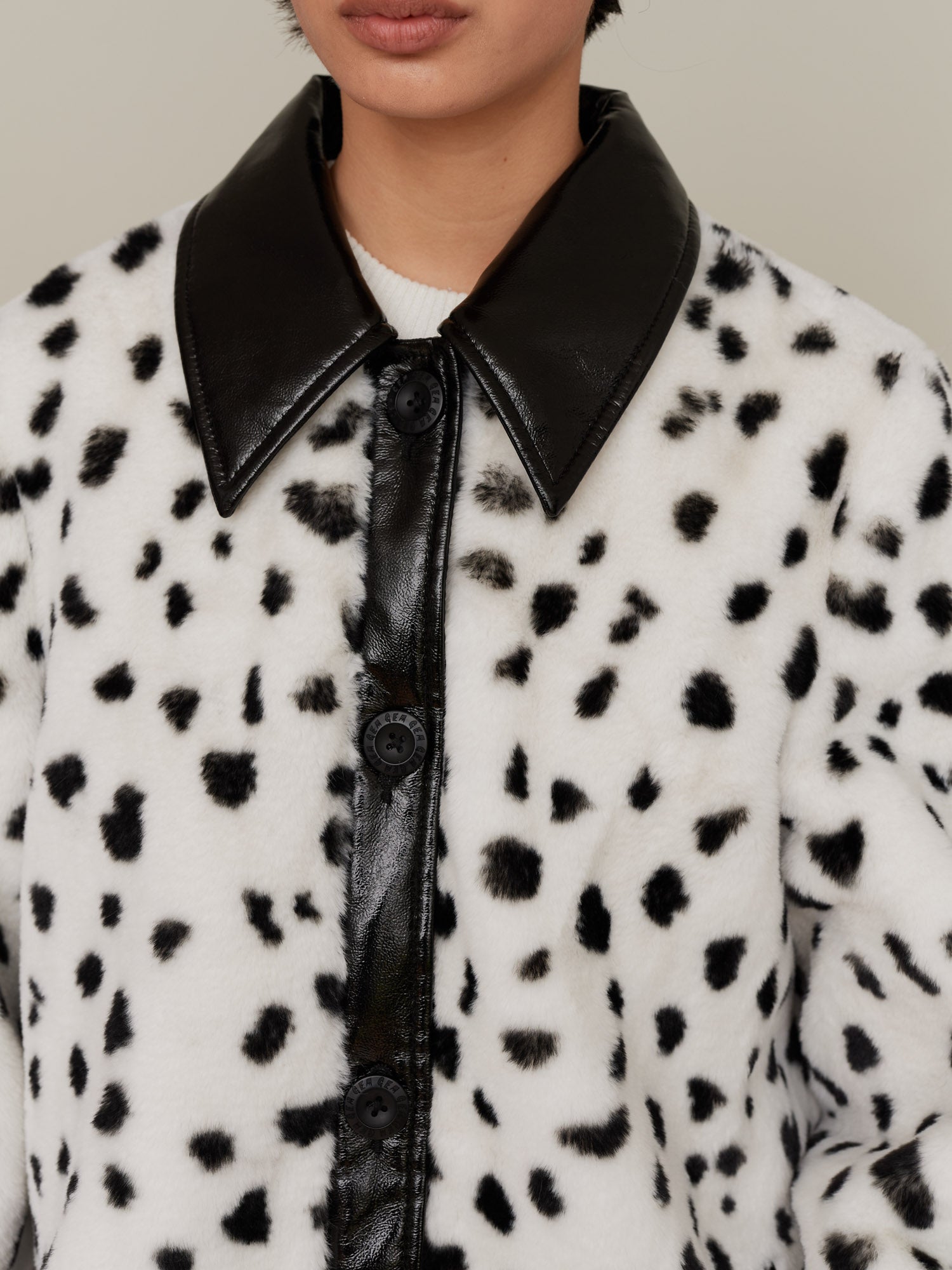 Faux sale dalmatian coat