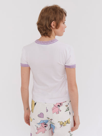 Lazy Oaf Lazy Cherub Fitted T-Shirt