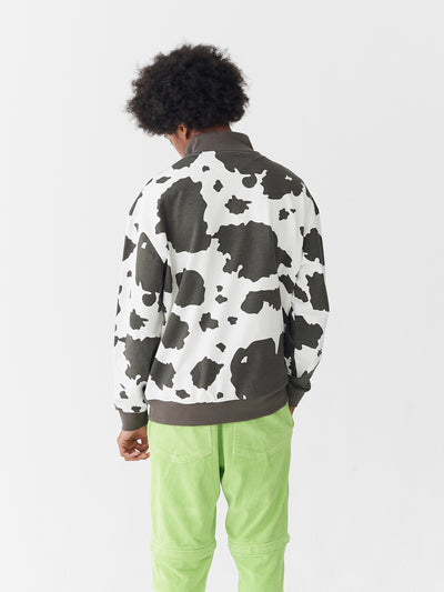 Lazy Oaf Lazy Cow Half Zip Sweatshirt