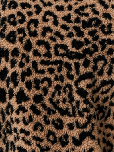 Lazy Oaf Leopard Half Zip Fleece