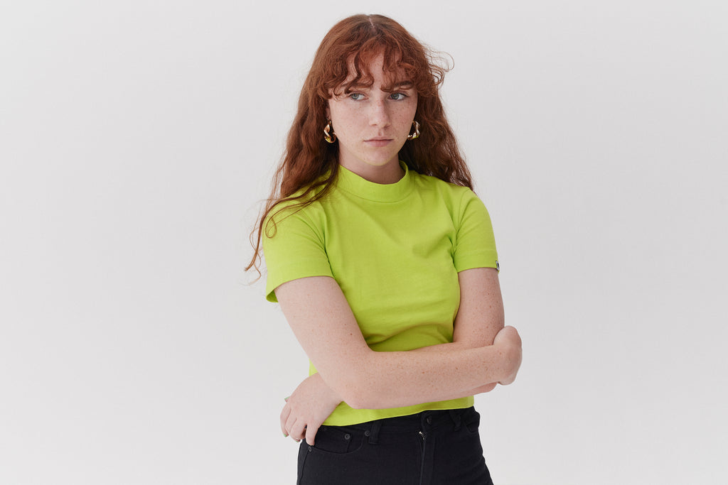 LO Lime Fitted T-shirt – Lazy Oaf
