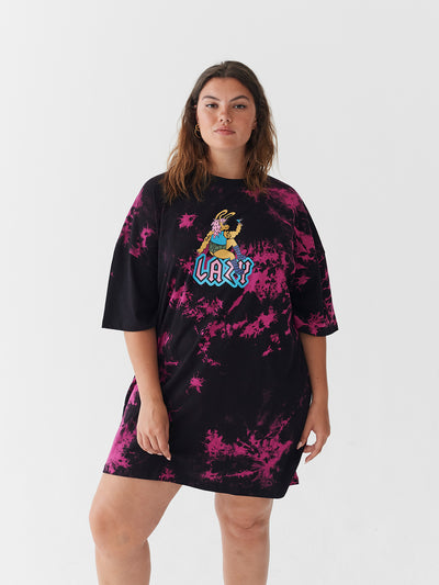 Lazy Oaf Night Bunny T-Shirt Dress