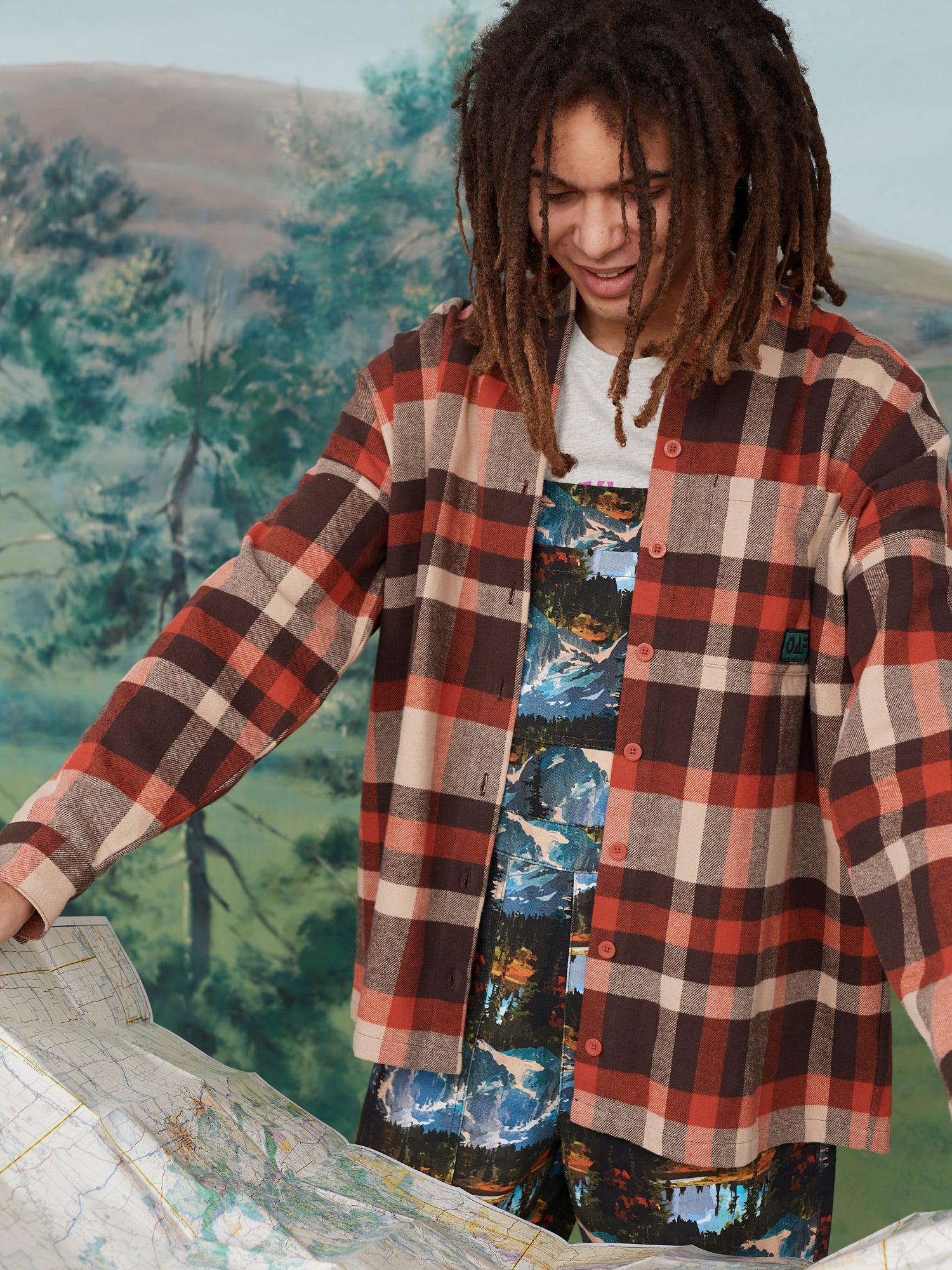 Plaid overshirt store