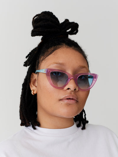 Lazy Oaf Pink Dee Dee Sunglasses