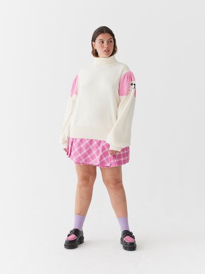 Lazy Oaf Poodle Puff Sleeve Knitted Jumper